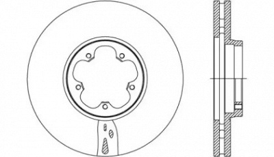 OPEN PARTS bda273620 -  Тормозной диск
